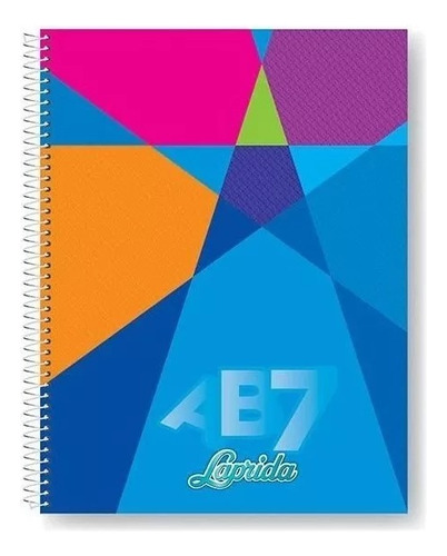 Cuaderno Laprida Ab7 21/27 Con Espiral X 60 Hojas Rayado X5 