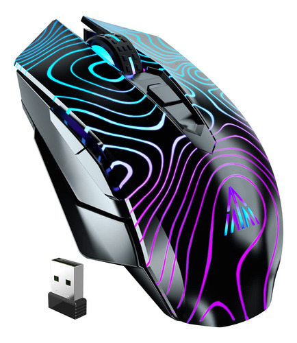 Mouse Sem Fio Para Jogos Solakaka Sm10 Rgb Tri-modes Bt5.0