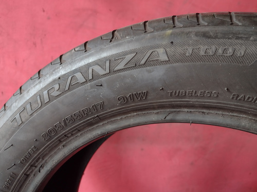 Pneu 205 55 Aro 17 Bridgestone Turanza T001 Runflat Usado W (Usado)