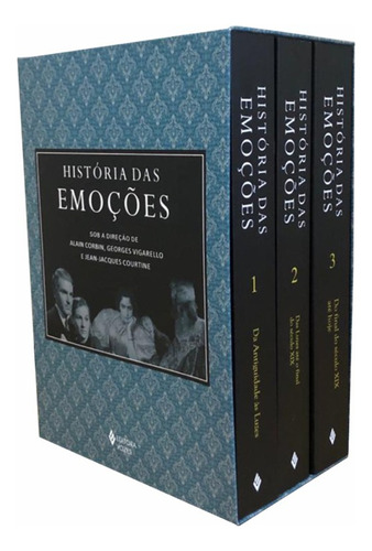 História das emoções - Caixa com 3 volumes, de Corbin, Alain. Editora Vozes Ltda., capa mole em português, 2020