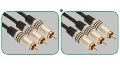 Cable De Audio Y Video Elite Line 3 Rca M A 3 Rca M, 1.8m.