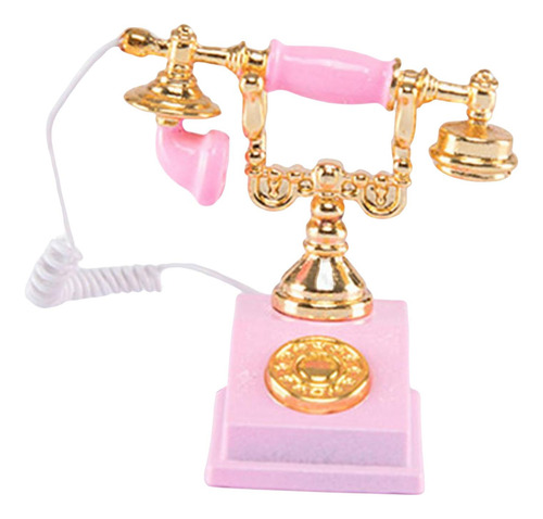 Mini Adorno Para Muebles De Casa De Muñecas Rosado