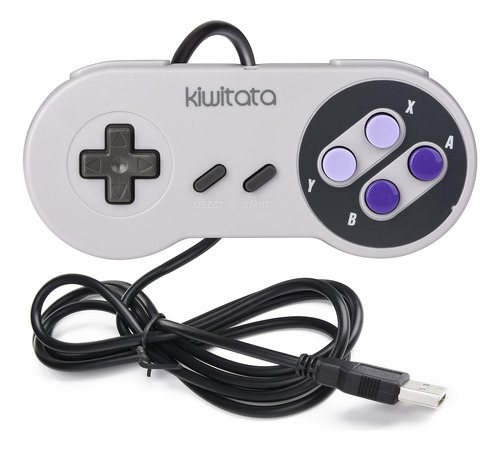 Kiwitata 2x Classic Snes Usb Controller Para Juegos Retro, S