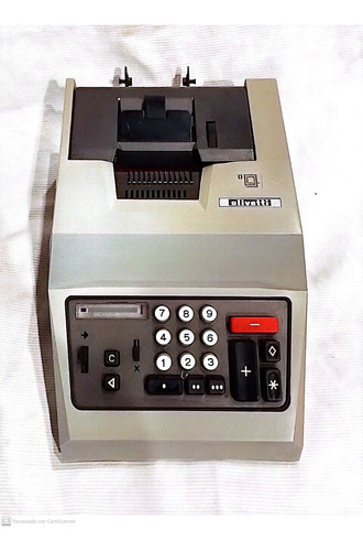 Calculadora Impresora Olivetti Multisuma Antigua Gris (Usado)