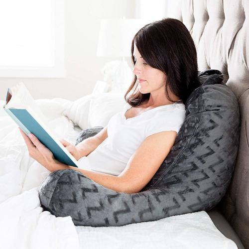 Almohada De Lectura Rellena De Espuma Z Con Funda De Te...