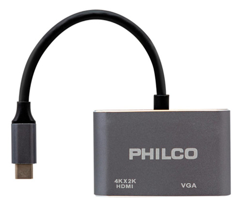 Adaptador Tipo C A Hdmi / Vga Uc401 4k Philco / H