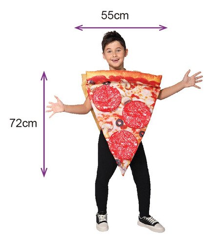 Disfraz De Halloween Para Niñas, Pizza, Rebanada De Comida,