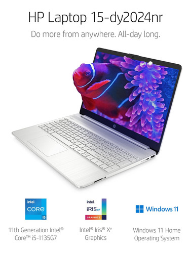 Laptop Hp De 15,6 Pulgadas, Gráficos Intel Iris Xe, Procesad