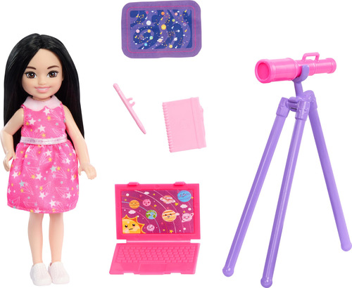 Barbie Juguetes, Chelsea Doll & Accessories Astronomer Set,.