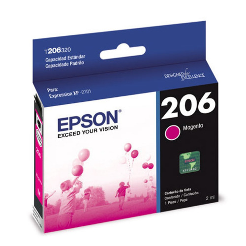 Cartucho Epson T206 Magenta Original 200 Pg Expressio Xp2101