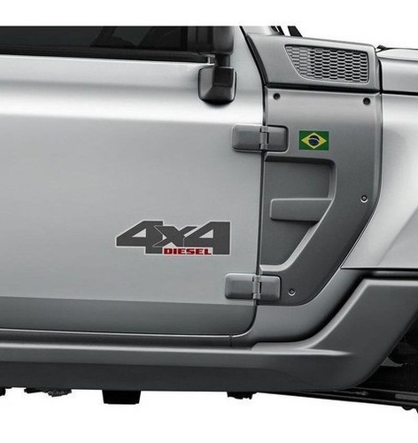 Emblema 4x4 Diesel Troller 2015/2019 Adesivo Lateral Portas
