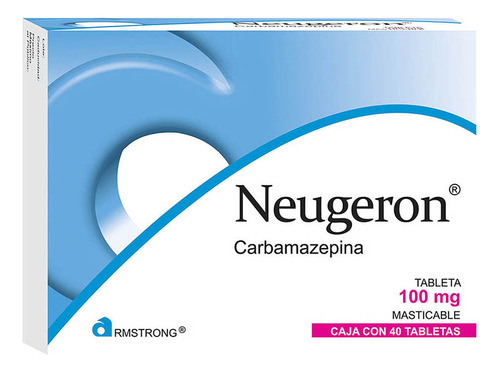 Neugeron Mastic 100 Mg Caja 40 Tabletas Carbamazepina