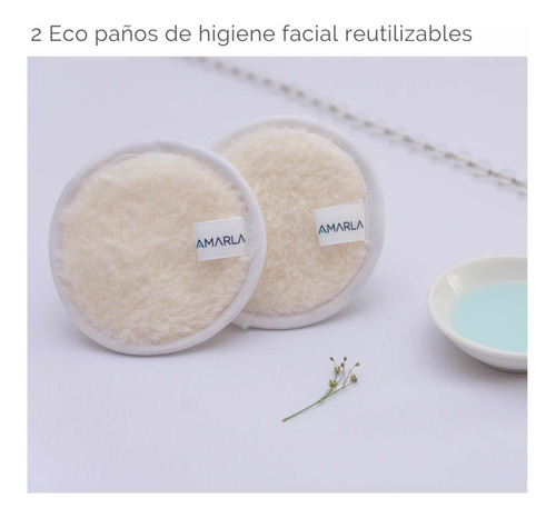 Eco Paños Demaquillantes Reutilizables De Higiene Facial 2 U