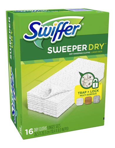 Swiffer Trapero Paño Seco Para Mopa Caja 12x16 Unidades