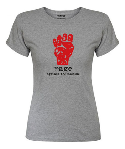 Polera Mujer Estampado Rage Against The Machine #2