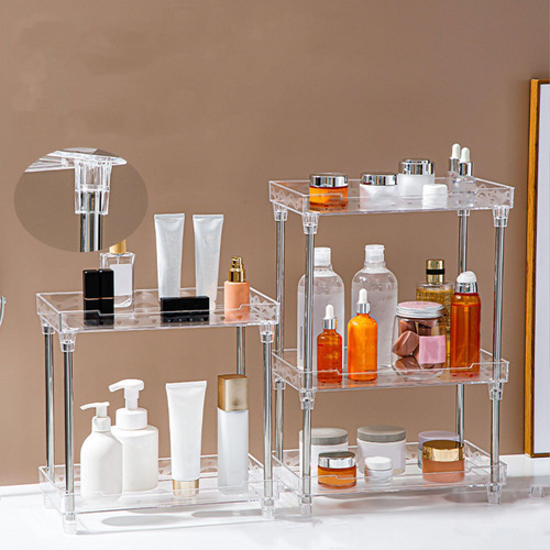 Organizador De Maquillaje Escalonado, Tocador, Baño, 2 Nivel