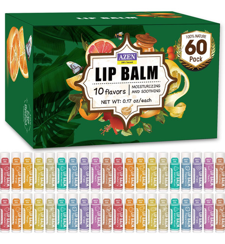 Paquete De 60 Balsamos Labiales, Balsamo Labial Natural A Gr