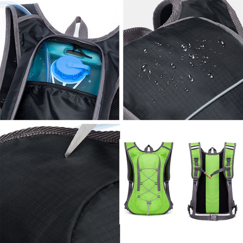 Mochila Camelback Con Bolsa Hidratación 2l 4 Colores 1802