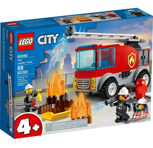 Lego City - Caminhão Dos Bombeiros Com Escada - 60280