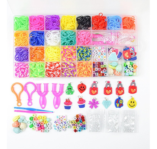 Diy Colorful Rubber Band Kit For Bracelet Making