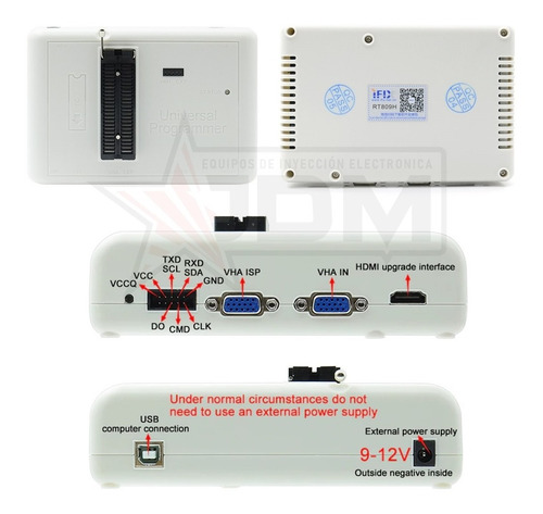 Imagen 3 de 8 de Programador Eeprom Rt809h Nand Flash Con Accesorios Jdm