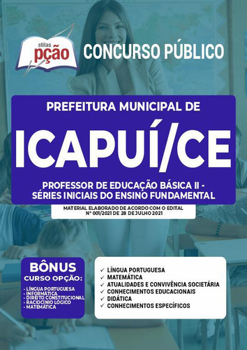 Apostila Icapuí Ce - Professor Peb 2 - Séries Iniciais