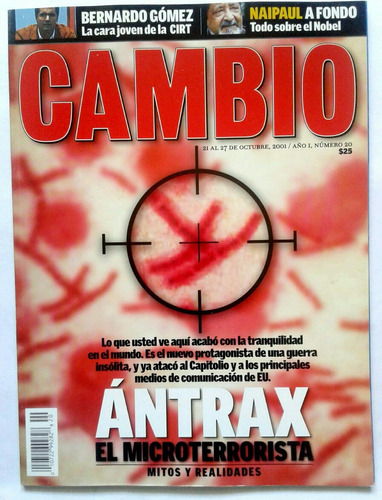 Revista Cambio Antrax Bin Meyer Foto Naipaul Syntek Roger  