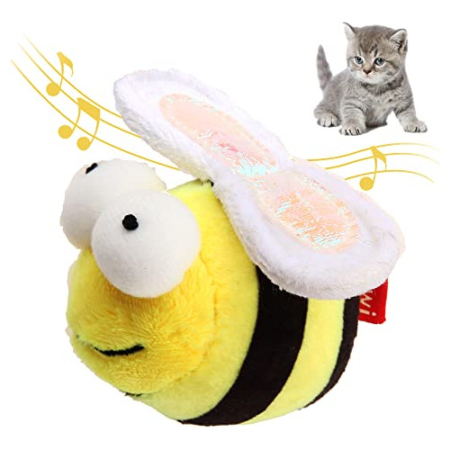 Gigwi Chirpy Bee Sound Toy For Cats, Interactive Squeaking C