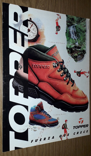 P138 Clipping Publicidad Zapatillas Topper Trekking Año 1994 (Usado)