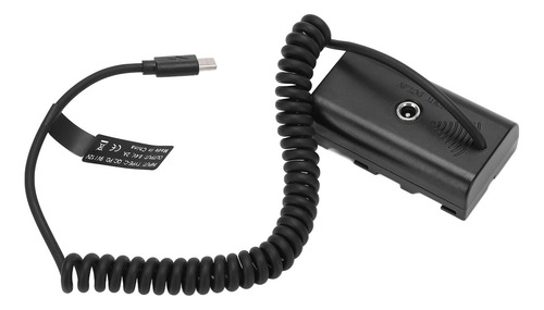Adaptador De Corriente A Batería Ficticia Np F550, Cable De