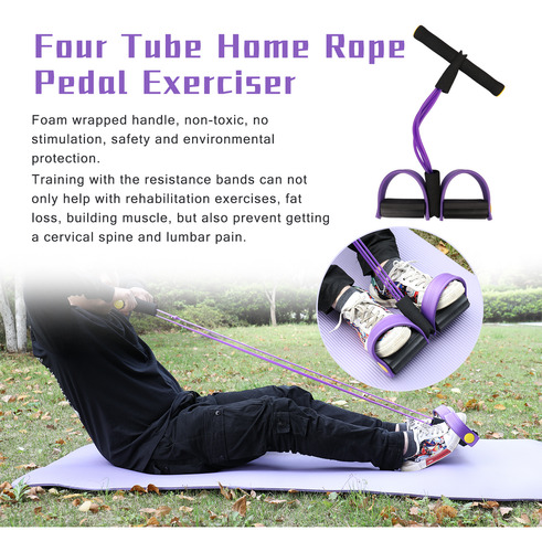 Pedal Exeiser Con Cuerda Tubular Para Sentadillas Y Tensar L