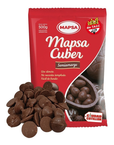 Chocolate Mapsa Huevos Pascua Repostería Sin Tacc 500g - Cc