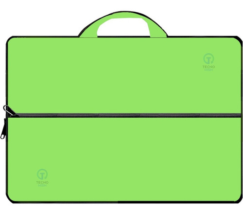 Funda Maletín Macbook 13 / 15.5 Bolsillo Y Manijas | Verde C