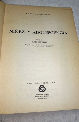 Niñez Y Adolescencia- Stone Y Church