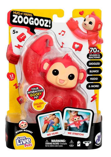 Little Live Pets Zoogooz - Mono - 70 Sonidos Y Reacciones