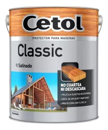 Cetol Classic Satinado 1l Protector Madera Caoba