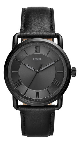 Reloj Fossil Fs5665 De Acero Inoxidable Y Cuero De Acero I Color de la correa Negro Color del fondo Negro