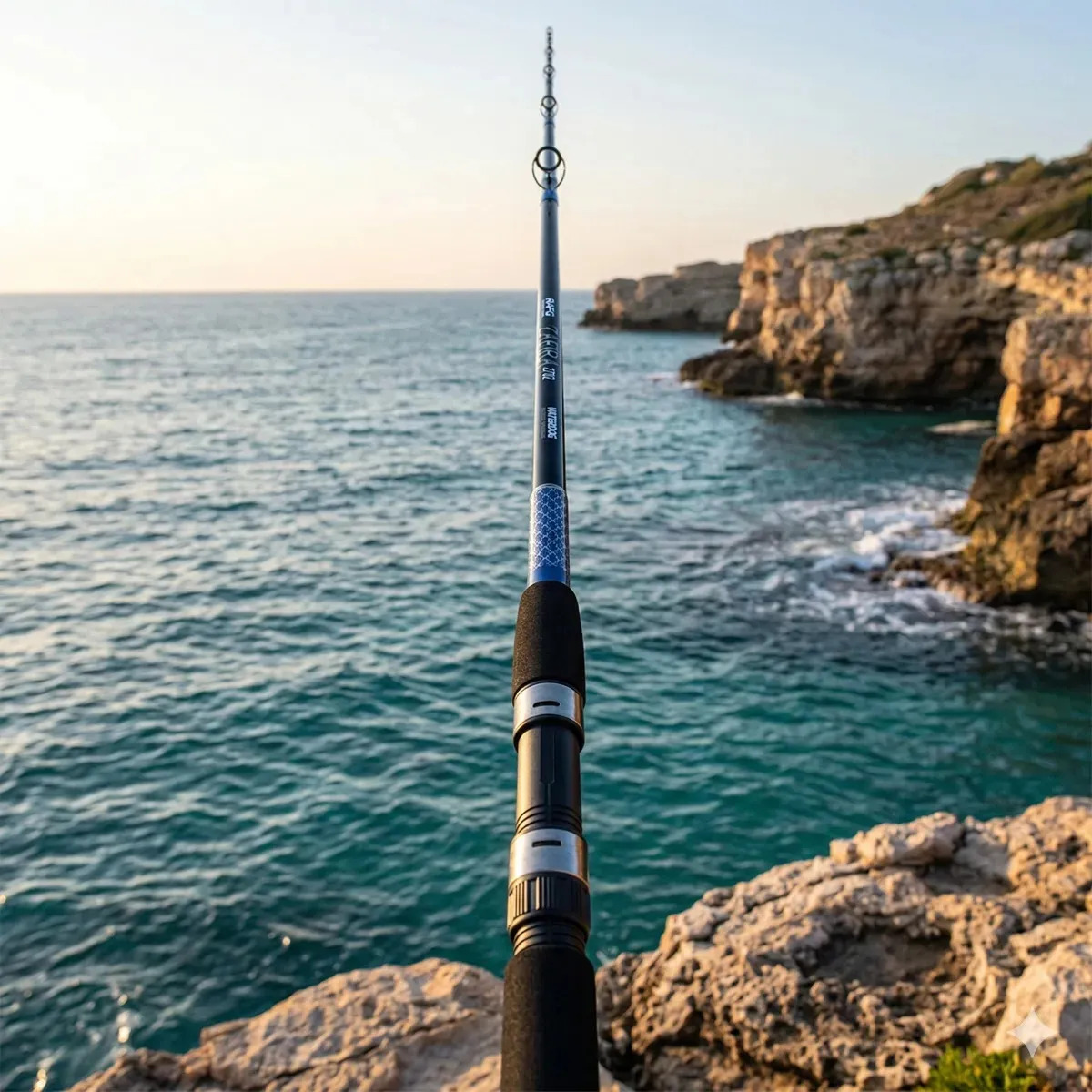 Caña 2 Tramos Waterdog Zafira 2.70m Fibra Vidrio Pejerrey Negro