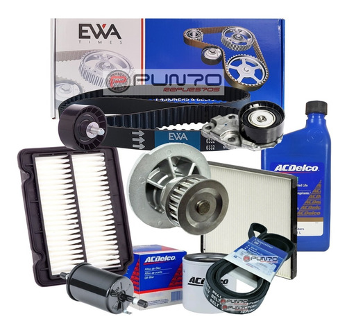 Kit De Distribucion Aveo 1.6 16v Completo + Refrigerante