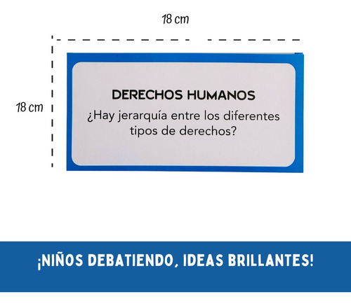 Edudak Tarjetas Didácticas De Debate - 10 Cartas En Español