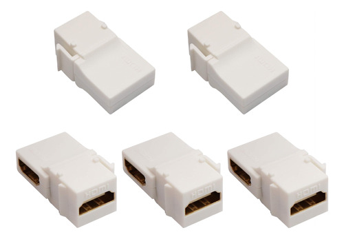 Aaotokk - Acoplador Hdmi Keystone, Chapado En Oro, Conector