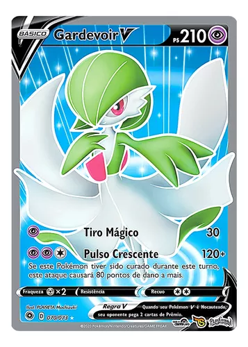 Carta Pokemon Gardevoir V Original Copag + Brindes