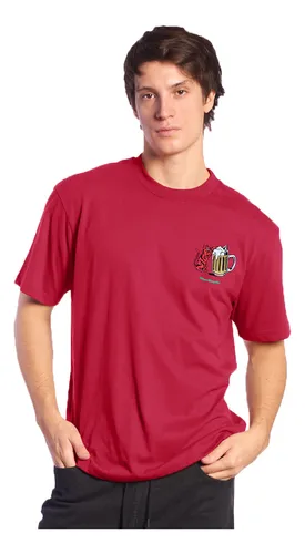 Remera Volcom Lifestyle Hombre Sv Curious Cat Bermellon Cli