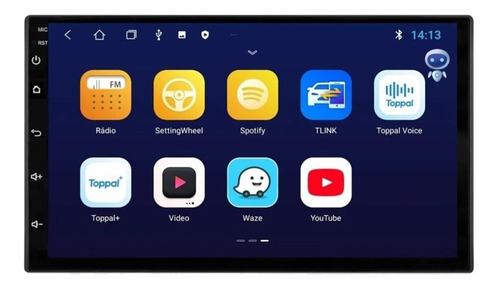 Central Multimidia 7' Universal C/ Android + Carplay