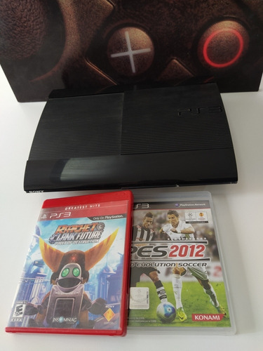 Imagen 1 de 10 de Playstation 3 Ultra Slim 250gb + 2 Juegos, Sin Joystick