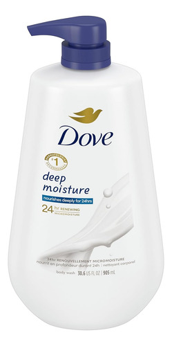 Gel De Baño Dove Deep Moisture Piel Seca Con Bomba 905ml