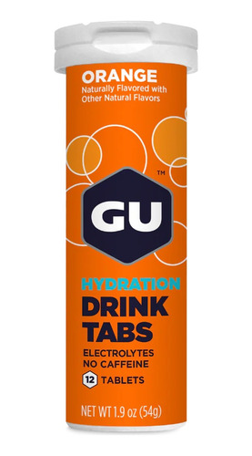 Gu Hydration Drink Tabs Sabor Orange 8 Pack
