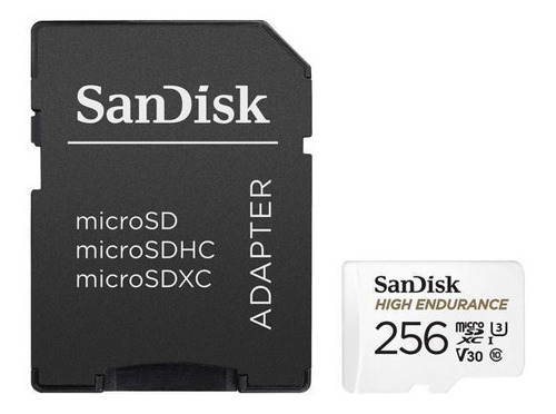 Memoria Micro Sd 256 Gb Video Vigilancia Sandisk Seguridad