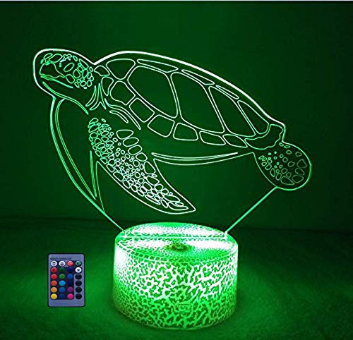 3d Tortuga Marina Luz Nocturna Usb Alimentado Interruptor 7