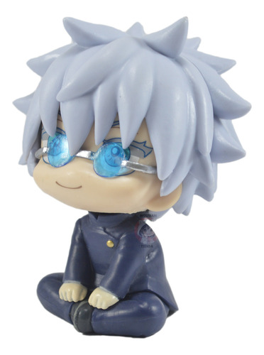 Figura Muñeco Jujutsu Kaisen Chibi Satoru Gojo Sentado V2